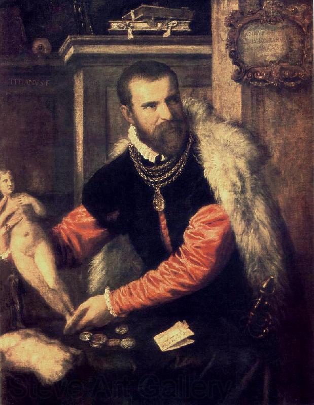 TIZIANO Vecellio Portrait of Jacopo Strada wa r Norge oil painting art